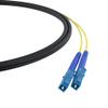 20m LC/LC 2-Strand Singlemode 9/125 Indoor/Outdoor Fiber Cable with 18" Furcated Legs view 1