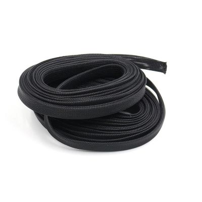 10meters/lot 33ft 6mm PET Expandable Braid Sleeving Flexo Wire Cable Sleeve DIY Black