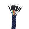 30meters/lot 100ft 14mm PET Expandable Braid Sleeving Flexo Wire Cable Sleeve DIY BlackBlue view 2