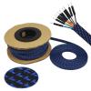 30meters/lot 100ft 14mm PET Expandable Braid Sleeving Flexo Wire Cable Sleeve DIY BlackBlue view 3