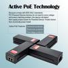Revotech 30W PoE Injector Adapter Gigabit, IEEE 802.3 at/af 48V DC Passive POE+ RJ-45 10/100/1000Mbps, up to 100 Meters (328 Feet), Plug and Play view 3