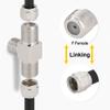 Boobrie 2-Pack F-Type Coax Splitter F Female to Double F Female Coaxial Adapter F Type RG6 3-Way Connector for TV Cable Satellite Video VCR Antenna view 4