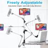 woleyi Adjustable Tablet Mount Holder, Aluminum 35" Desk/Bed Clamp Tablet Stand with Foldable 360 Swivel Arm, for iPad Pro Air Mini, Galaxy Tabs, Z Fold, iPhone, Switch, Fire HD, 4.7-13" Devices view 4