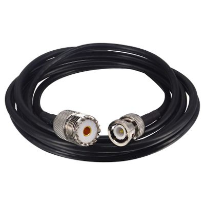 Boobrie BNC Male to SO239 Cable RG58 6.56Ft UHF Female to BNC Male Coax Cable PL-259 SO-239 to BNC Jumper Pigtail Extension Cable for Antenna Scanner CB Antenna Ham Radio Walkie Talkie