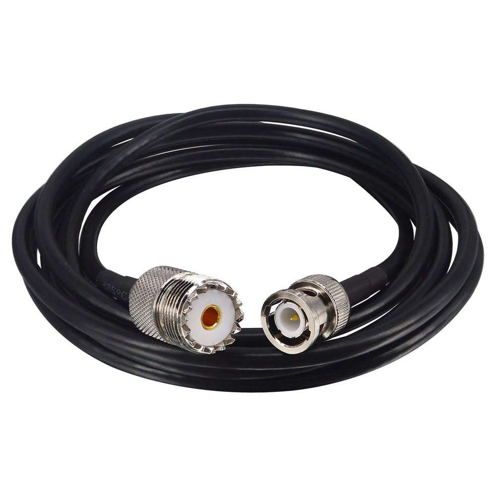 Boobrie BNC Male to SO239 Cable RG58 6.56Ft UHF Female to BNC Male Coax Cable PL-259 SO-239 to BNC Jumper Pigtail Extension Cable for Antenna Scanner CB Antenna Ham Radio Walkie Talkie