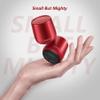 INSMY Small Bluetooth Speaker, Waterproof Mini Portable Wireless Speaker, Punchy Bass Rich Audio Stereo Pairing, Handheld Pocket Size, Built in Mic for Hiking Biking Gift Laptop Tablet (Red) view 2