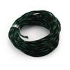 Aicosineg Black and Fluorescent Green PET Braided Sleeving 32.81 Ft Length 0.16 Inch Flat Width Cable Sleeve for Protect Cable 1Pcs view 1