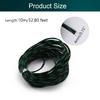 Aicosineg Black and Fluorescent Green PET Braided Sleeving 32.81 Ft Length 0.16 Inch Flat Width Cable Sleeve for Protect Cable 1Pcs view 2
