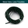 Aicosineg Black and Fluorescent Green PET Braided Sleeving 32.81 Ft Length 0.16 Inch Flat Width Cable Sleeve for Protect Cable 1Pcs view 4