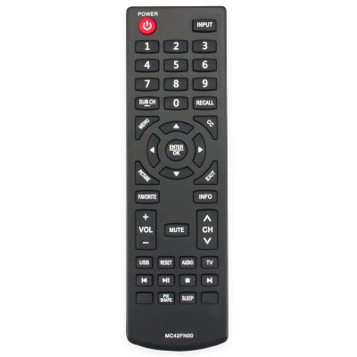 New MC42FN00 Replacement Remote Control fit for Sanyo LCD TV FW32D25T FW42D25T FW48D25T FW65D25T Sub RC200NS00 Remote DP32D53 DP40D64 FVD4064 FW24E05T DP50E44M DP24E14M DP32D53M DP39D14M