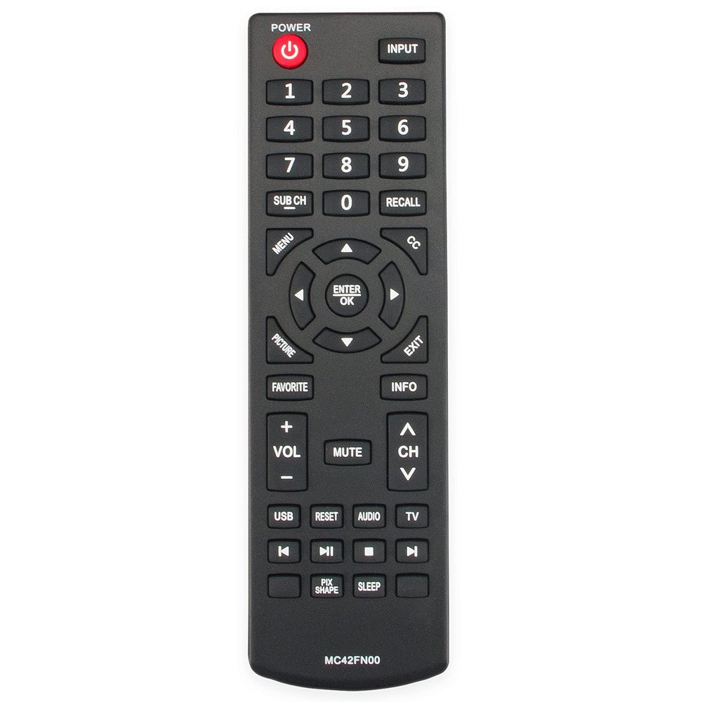New MC42FN00 Replacement Remote Control fit for Sanyo LCD TV FW32D25T FW42D25T FW48D25T FW65D25T Sub RC200NS00 Remote DP32D53 DP40D64 FVD4064 FW24E05T DP50E44M DP24E14M DP32D53M DP39D14M