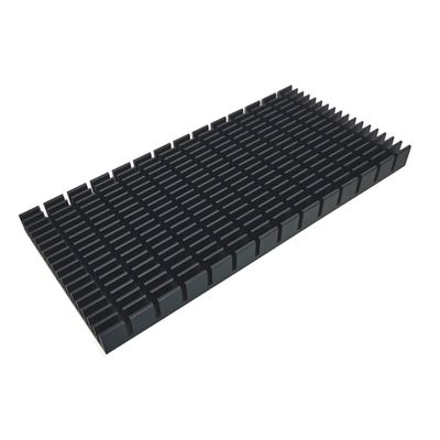 Aluminum Heat Sink Heatsink Module Cooler Fin Heat Radiator Board Cooling for Amplifier Transistor Semiconductor Devices Black Tone 150 mm (L) x 70 mm (W) x11 mm (H)