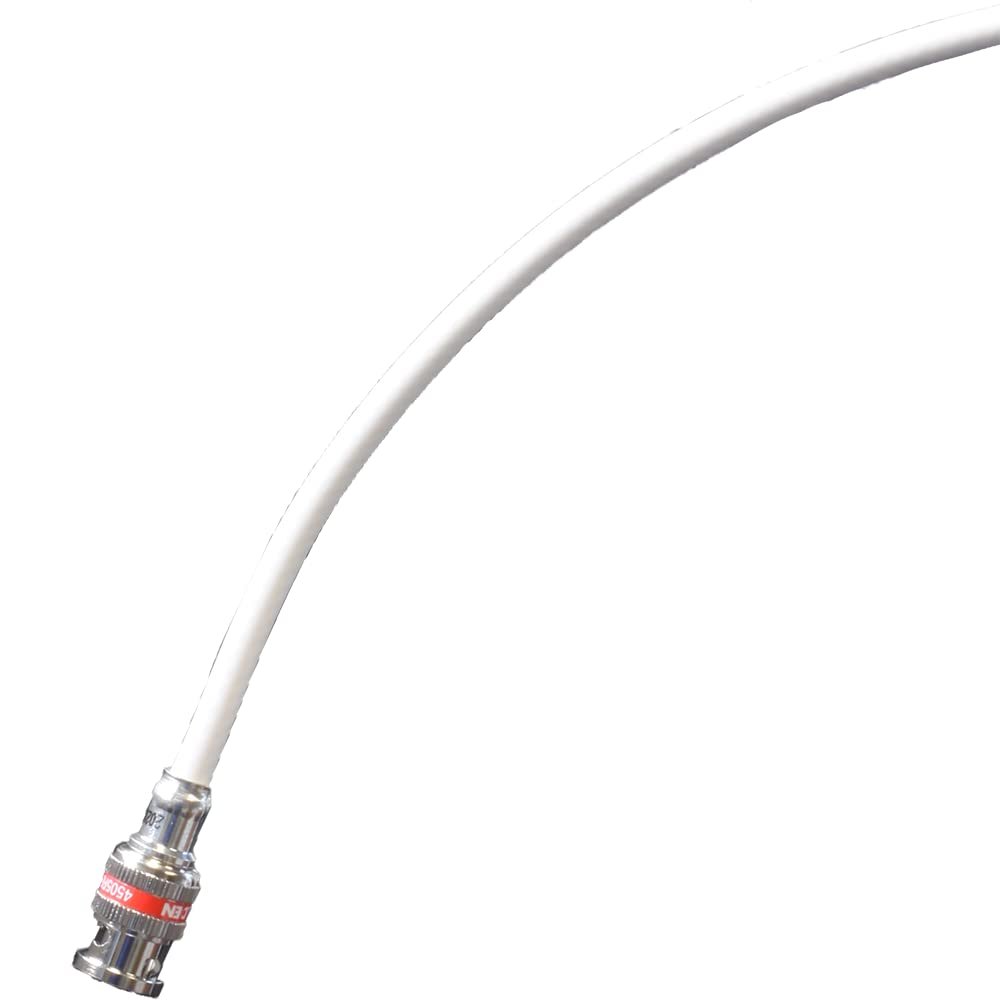 BJC 12G SDI Cable, Made with Belden 4505R and Belden BNCs (White, 100 Foot)