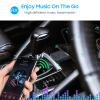 JIMTAB Bluetooth Transmitter Receiver Adapter 5.1 Portable HiFi Wireless Audio AUX Adapter Built-in Microphone NFC for Projector Car TV Speaker Phone Bluetooth Headphone (Space Black) view 4