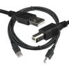 DIGITMON 3 Pack 15 FT Black A-Male to B-Male USB 2.0 High Speed Printer Cable for Canon MG Series Inkjet Printer PIXMA MG6800 Series MG6821 view 2