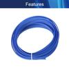 Aicosineg 16.4ft PET Flexible Braided Cable Sleeve 0.33inch Width Wire Loom Sleeving and Organizer Flexible Wire Mesh Sleeve Wrap Protector for TV Audio PC Cords from Pets Chewing Blue view 3