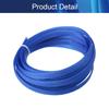 Aicosineg 16.4ft PET Flexible Braided Cable Sleeve 0.33inch Width Wire Loom Sleeving and Organizer Flexible Wire Mesh Sleeve Wrap Protector for TV Audio PC Cords from Pets Chewing Blue view 4