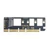 NFHK NGFF M-Key NVME M.2 SSD to PCI-E Express 3.0 16x X4 Adapter Without Bracket view 1