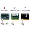 NFHK NGFF M-Key NVME M.2 SSD to PCI-E Express 3.0 16x X4 Adapter Without Bracket view 4