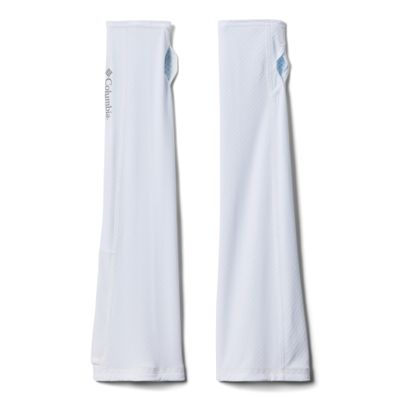 Columbia Unisex PFG Freezer Zero II Cooling Arm Sleeves, White, X-Small