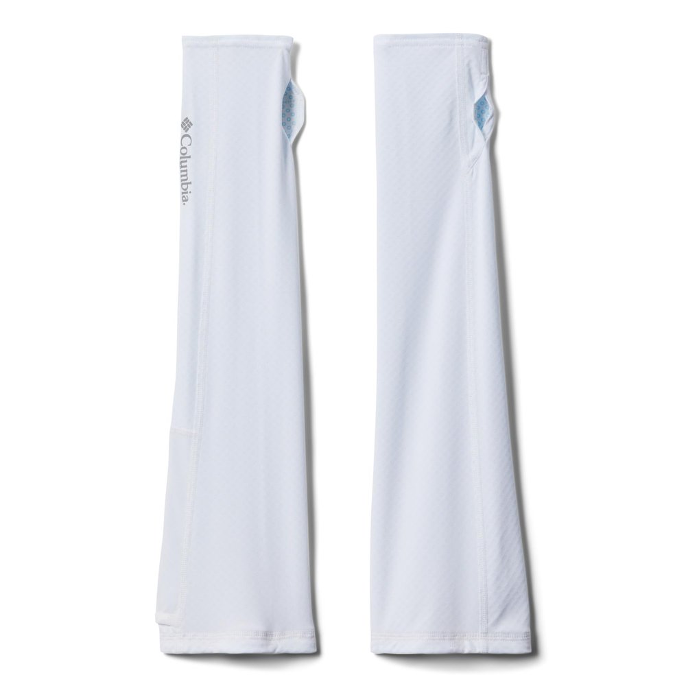 Columbia Unisex PFG Freezer Zero II Cooling Arm Sleeves, White, X-Small