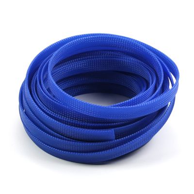 Aicosineg Cable Sleeve Braided Sleeving PET Wire Loom Tubing Cable 32.81ft-4/9inches Wrap Protector for HiFi Audio and Video Headphone Cable Protect Wires from Chewing of Pets Blue
