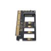 Cablecc NGFF M-Key NVME M.2 SSD to PCI-E Express 3.0 16x X4 Adapter Without Bracket Black view 2
