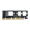 Cablecc NGFF M-Key NVME M.2 SSD to PCI-E Express 3.0 16x X4 Adapter Without Bracket Black view 3