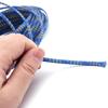 Aicosineg Cable Sleeve Braided Sleeving PET Wire Loom Tubing Cable 32.81ft-1/6inch Wrap Protector for HiFi Audio and Video Headphone Cable Protect Wires from Chewing of Pets Blue and Gold view 4