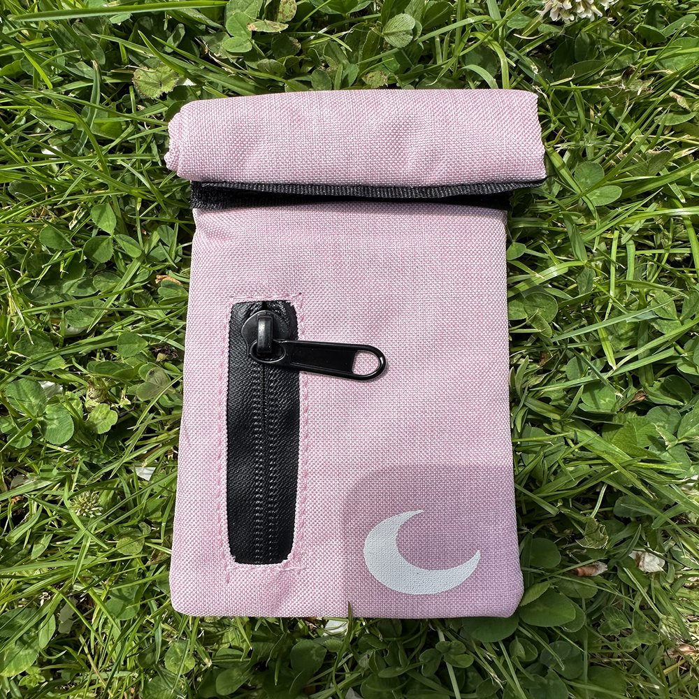 Brando Moon Small Pink Pocket Pouch - Heavy Duty Multi-Purpose Tool Purse Sized Pouch Bag for Makeup Tools