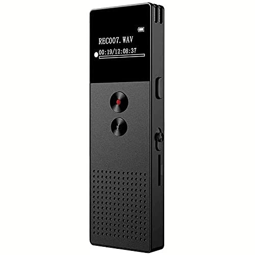 XIXIDIAN Digital Voice Activated Recorder,Ultra-Clear Noise Reduction Ultra-Long Standby Long-Distance MP3 Player,One-Key Recording & Voice Activated,for Lecture, Meetings, 8GB