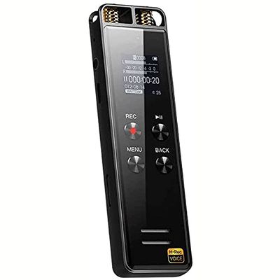 XIXIDIAN Digital Voice Recorder, High-Definition Noise Reduction Control, Stereo Recording Device with Dual Microphones, Files Encryption Function,for Lectures/Meetings/Class (8G)