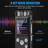 XIXIDIAN Portable Voice Recorder, Mp3 External High-Definition Smart Voice Recorder,with Dual Microphones Noise Reduction, Voice Activated Recorder for Lecture Interview Meeting 16GB view 3