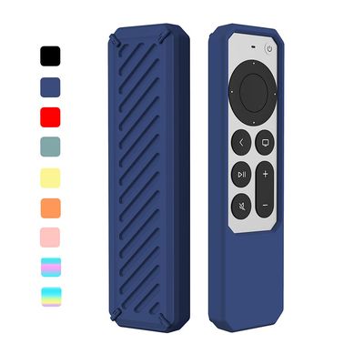 2021 Remote Case for Apple Siri Remote (2nd Gen), Protective Anti-Slip Durable Silicon Shockproof Rubber Cover for Apple 4K HD TV Siri Remote (2nd Generation) (Blue)