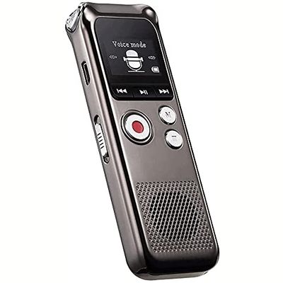XIXIDIAN HD Digital Voice Recorder, USB Voice Activated Recorder for Lecture, Meetings, Small Portable Voice Control External Playback High-Definition Recorder 8GB