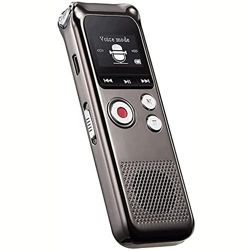 XIXIDIAN HD Digital Voice Recorder, USB Voice Activated Recorder for Lecture, Meetings, Small Portable Voice Control External Playback High-Definition Recorder 8GB