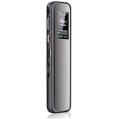 XIXIDIAN HD Digital Voice Recorder, USB Voice Activated Recorder for Lecture, Meetings, Audio Voice Recorder with MP3 Player, Small Portable Voice Control External Playback High-Definition Recorder