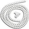 YUNSI 1M 25mm New Spiral Wrap Sleeving Band Tube Cable Protector Cable Zip Tube Flexible Spiral Wrapping Band with Clamp Covered Wire (Color : White, Size : 8mmX1M) view 1