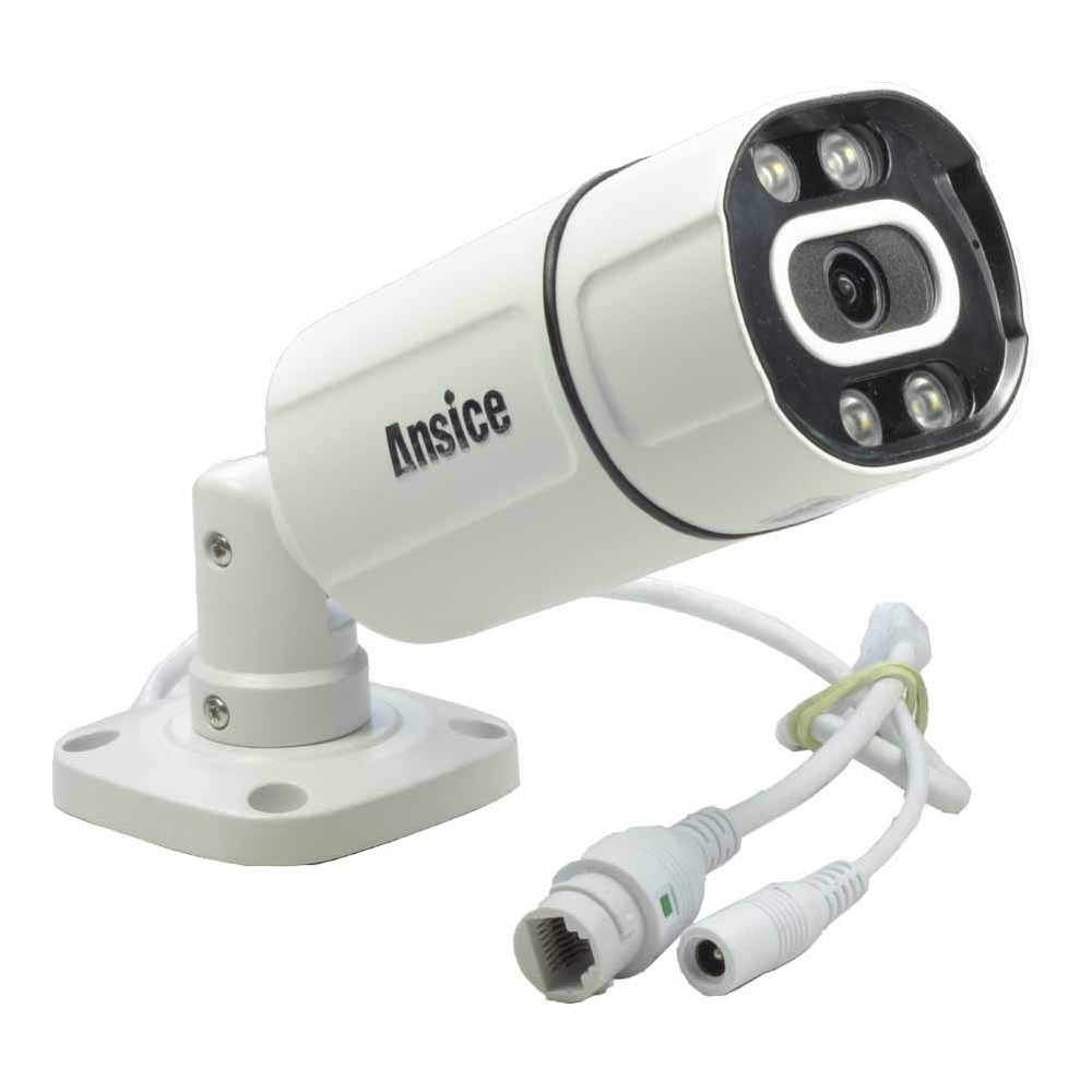 ansice Outdoor/Indoor 4MP POE IP Camera 4.0MP IP Network Security Camera System 3.6mm Dual Lights Night Vision Warm Lights & IR Infrared Motion Detective