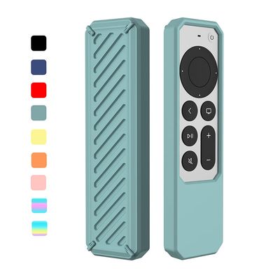 2021 Remote Case for Apple Siri Remote (2nd Gen), Protective Anti-Slip Durable Silicon Shockproof Rubber Cover for Apple 4K HD TV Siri Remote (2nd Generation) (Green)