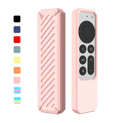 2021 Remote Case for Apple Siri Remote (2nd Gen), Protective Anti-Slip Durable Silicon Shockproof Rubber Cover for Apple 4K HD TV Siri Remote (2nd Generation) (Pink)