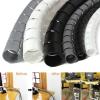 YUNSI 1M 25mm New Spiral Wrap Sleeving Band Tube Cable Protector Cable Zip Tube Flexible Spiral Wrapping Band with Clamp Covered Wire (Color : Black, Size : 20mmX1M) view 2