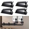 50 Pcs Self Adhesive Wire Organisers Fasteners Cable Management Clip Multipurpose Fixed Wall Desk Surface Holder view 2