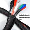 YUNSI Cable Management Sleeve Wire Wrap Hider Cord Cover Organizer Protector for TV PC Home Theater Hook and Loop Cable Wrap (size8-40mm) (Inside Diameter : 12mm, Size : 1meter) view 3