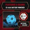 Dungeons and Dragons D12 Light Battery Powered D&D Dice Decor and Gifts view 4