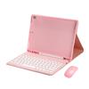 with Wireless Mouse iPad 10.2 Keyboard Case 7th Gen 8th Gen Fashion Round keycap Built-in Pencil Holder Detachable Bluetooth Keyboard for iPad 10.2 inch (iPad7/810.2 inch, Pink) view 2