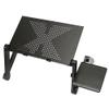 Adjustable Aluminum Laptop Desk Ergonomic Portable TV Bed Lapdesk Tray PC Table Stand Notebook Table Desk Stand with Mouse Pad view 3