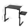 Adjustable Aluminum Laptop Desk Ergonomic Portable TV Bed Lapdesk Tray PC Table Stand Notebook Table Desk Stand with Mouse Pad view 4