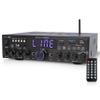 Pyle Wireless Bluetooth Home Stereo Amplifier- Multi-Channel, 200W Power Amplifier, Home Audio Receiver System w/ Optical/ Phono/ Coaxial, FM Radio, USB/SD,AUX, RCA, Mic in, Antenna, Remote- PDA4BU.5 view 1