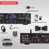 Pyle Wireless Bluetooth Home Stereo Amplifier- Multi-Channel, 200W Power Amplifier, Home Audio Receiver System w/ Optical/ Phono/ Coaxial, FM Radio, USB/SD,AUX, RCA, Mic in, Antenna, Remote- PDA4BU.5 view 2